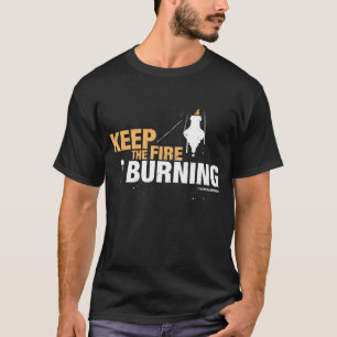 T-shirt Gardez le Burning du feu