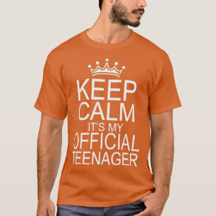 T-shirt Gardez le calme Anniversaire officiel nager 13e Fi