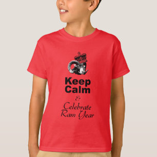 T-shirt Gardez le calme Célébrez l'année de bélier enfants