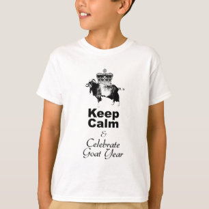 T-shirt Gardez le calme Célébrez l'année des chèvres Enfan