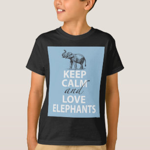 T-shirt Gardez le calme et aimez l'amusement de cadeau