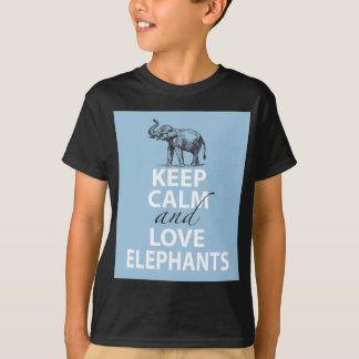 T-shirt Gardez le calme et aimez l'amusement de cadeau
