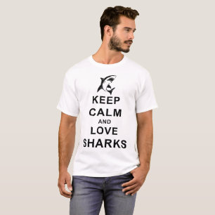 T-shirt Gardez le calme et aimez mélange doux Racerback de