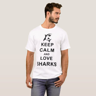 T-shirt Gardez le calme et aimez mélange doux Racerback de