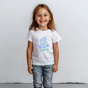 T-Shirt Gardez le calme et allez pêcher