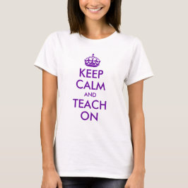 T-shirt Gardez le calme et apprenez-le