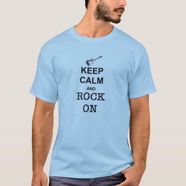T-shirt Gardez le calme et basculez dessus ! (Devant)