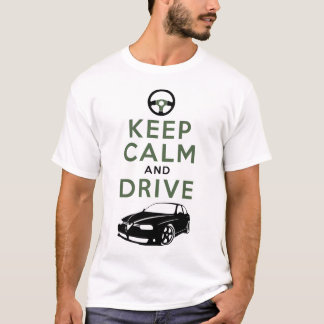 T-shirt Gardez le calme et conduisez -156 - /version5
