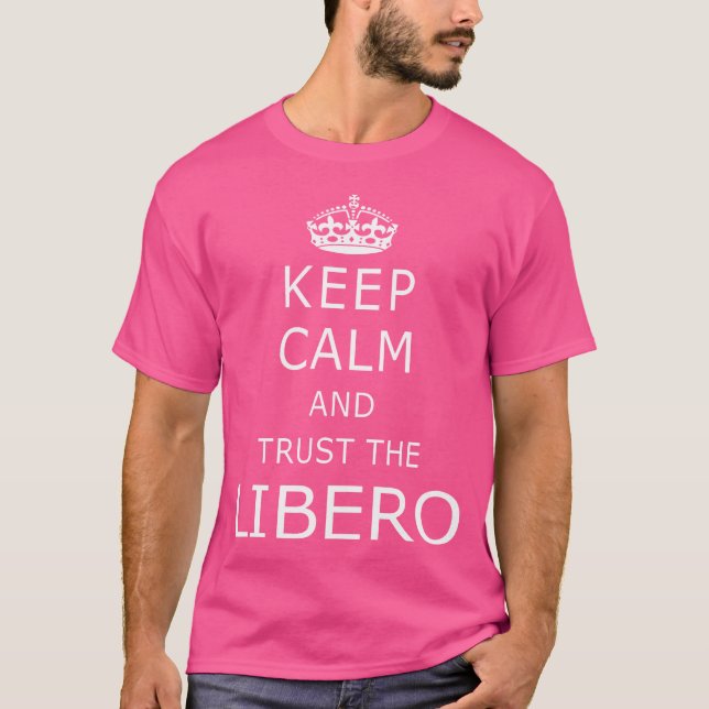 T-shirt Gardez Le Calme Et Confiance Libo Dit Funny Volley (Devant)