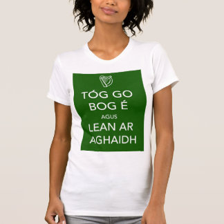 T-shirt Gardez le calme et continuez l'irlandais