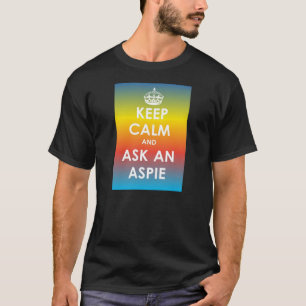 T-shirt Gardez le calme et demandez à un Aspie-multipanel
