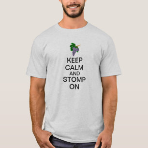 T-shirt Gardez le calme et frappez du pied dessus