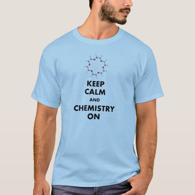T-shirt Gardez le calme et la chimie dessus (Devant)