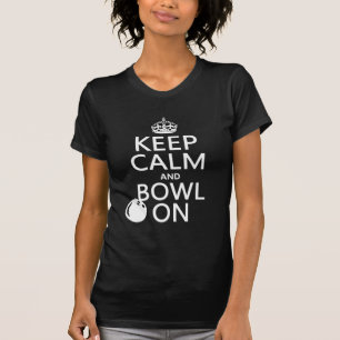 T-shirt Gardez le calme et la cuvette dessus - toutes les