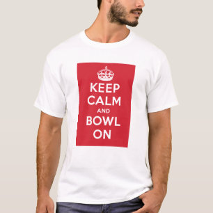 T-shirt "Gardez le calme et la cuvette sur" - la lumière