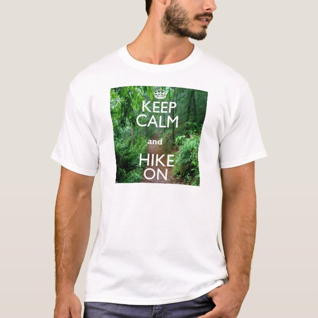 T-shirt Gardez le calme et la marche (Devant)