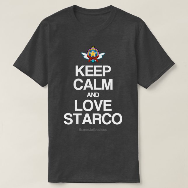 T-shirt Gardez le calme et l'amour Starco (Design devant)