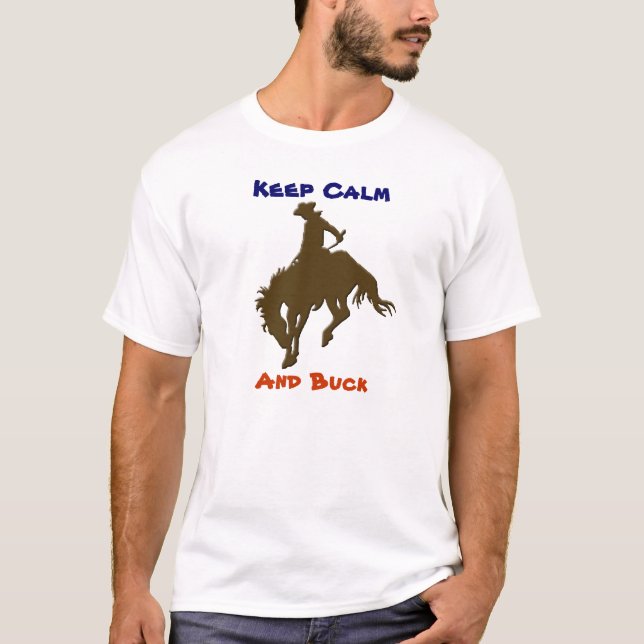 T-shirt Gardez le calme et le calme (Devant)