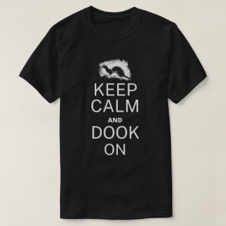 T-shirt Gardez le calme et le chien en marche - Ferret Doo