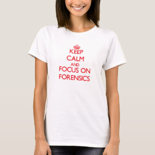 T-shirt Gardez le calme et le foyer sur des médecines