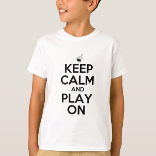 T-shirt Gardez le calme et le jeu sur des cornemuses