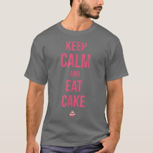 T-shirt Gardez Le Calme Et Mangez Du Gâteau Pour Les Venti