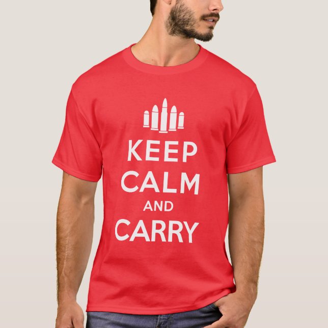 T-shirt Gardez le calme et portez (Devant)