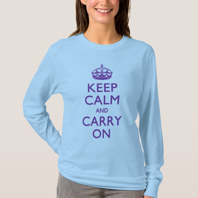 T-shirt GARDEZ LE CALME ET PORTEZ SUR LA Mode (Devant)