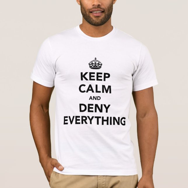 T-shirt Gardez le calme et refusez tout (Devant)
