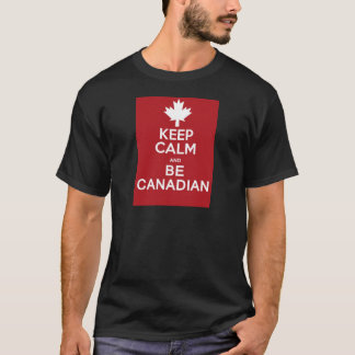 T-shirt Gardez le calme et soyez canadien