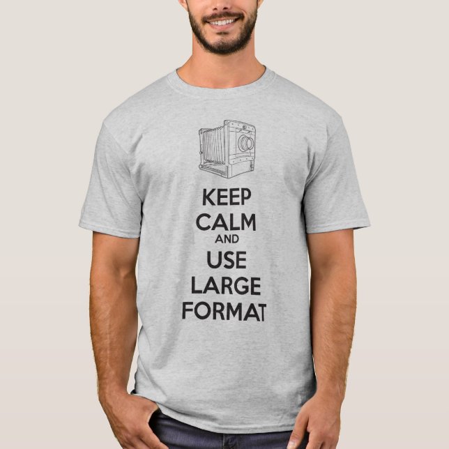 T-shirt Gardez le calme et tirez le grand format (Devant)