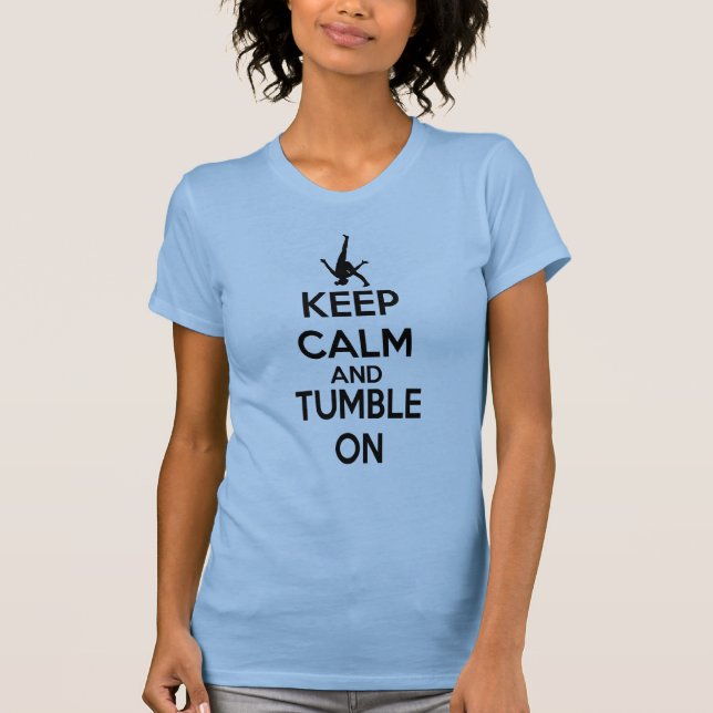T-shirt Gardez le calme - gymnastique (Devant)