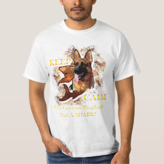 T-shirt Gardez le calme, il est un berger allemand, pas un