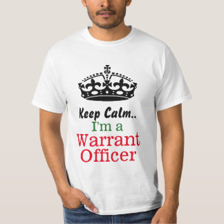 T-shirt Gardez le calme. Je suis un adjudant