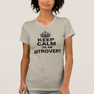 T-shirt Gardez le calme, je suis un introverti