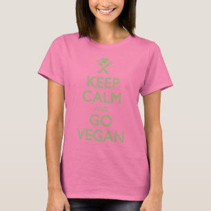 T-shirt Gardez le calme pour aller végétalien