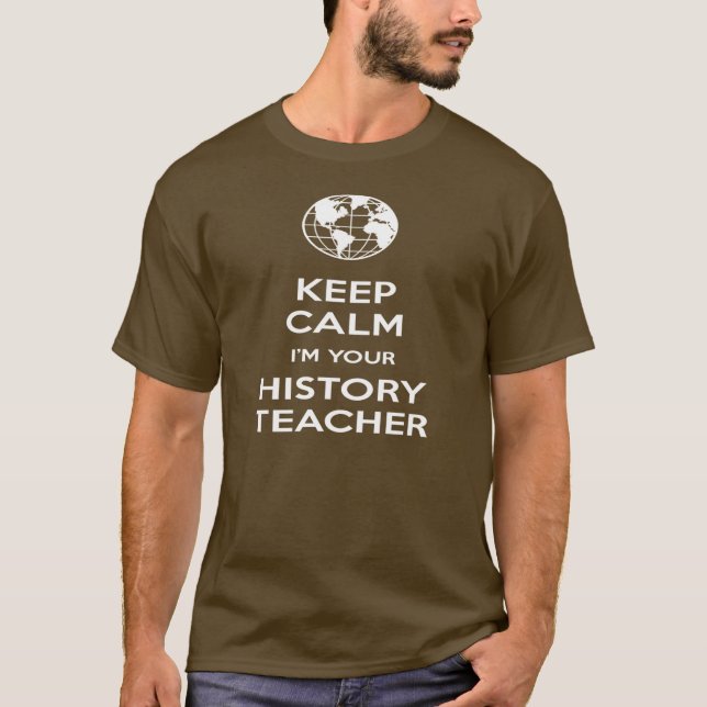 T-shirt Gardez le calme que je suis votre professeur (Devant)