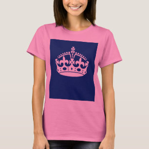 T-shirt Gardez le calme sur le Décor bleu marine