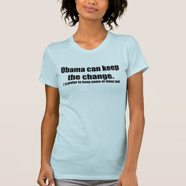 T-shirt Gardez le changement Obama (Devant)