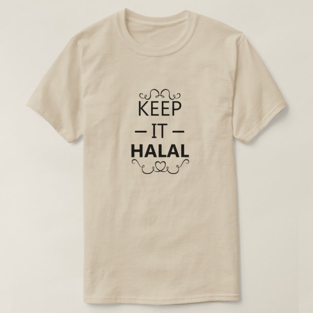 T-shirt Gardez-le halal (Design devant)