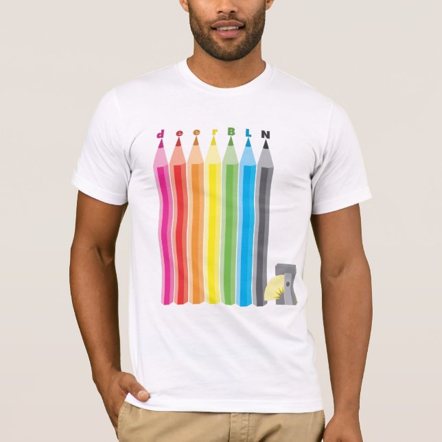 T-shirt gardez-le pièce en t pointue de crayon (Devant)
