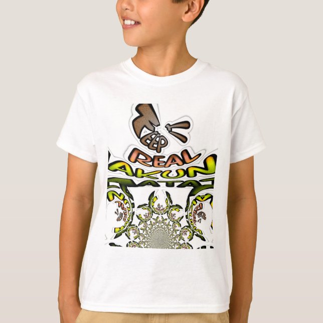 T-shirt Gardez-le réel : Art Kaleidoscope Impression/Graph (Devant)