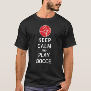 T-shirt Gardez le rouge et le blanc de Bocce de calme et