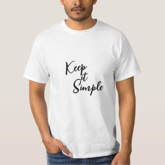 T-shirt Gardez-le simple