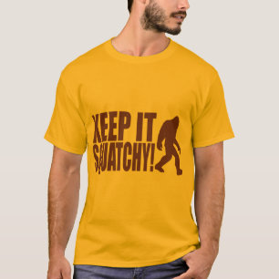 T-SHIRT GARDEZ-LE SQUATCHY ! TROUVANT BIGFOOT - BOBO