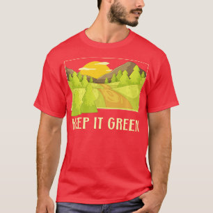 T-shirt Gardez-le vert Sauvez la planète Notre futur Jour 