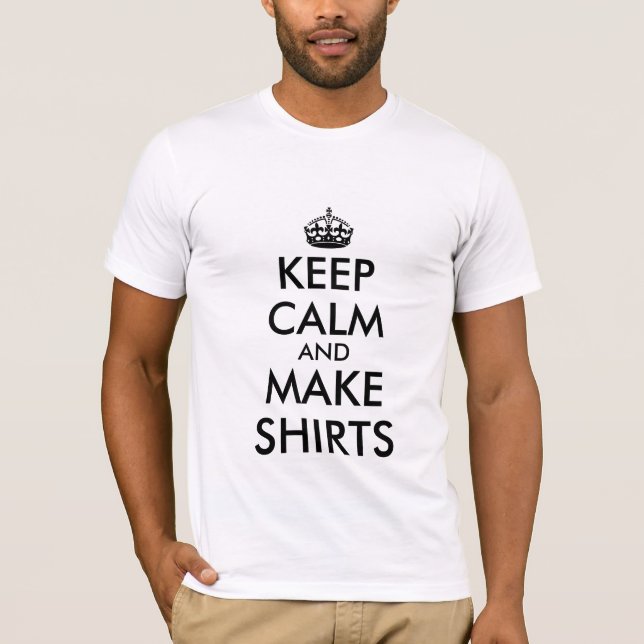 T-shirt Gardez les chemises calmes (Devant)