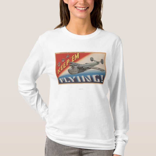 T-shirt Gardez-les Flying/PB2Y-2 (Devant)