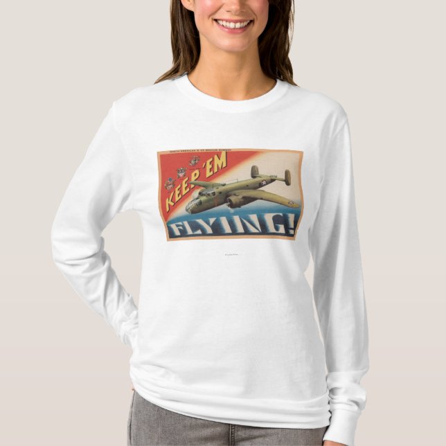 T-shirt Gardez-les le bombardier Flying/B-25 moyen (Devant)