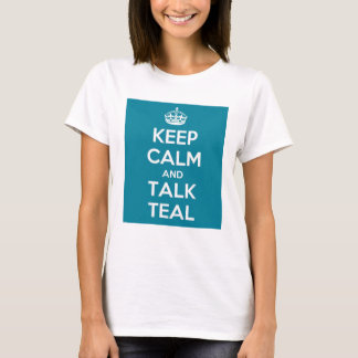 T-shirt Gardez Madame turquoise parlante calme PartsTV